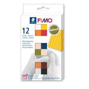 Fimo Soft St 12 X ½ Blokke Natur